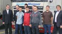 Die Auszubildenden bei der Spedition Wormser
