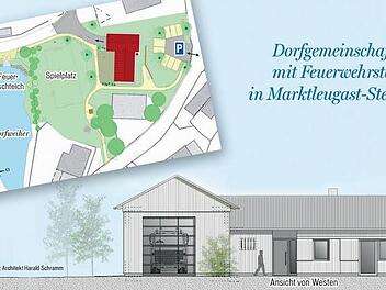 So sehen die Planungen für das neue Dorfgemeinschaftshaus mit Feuerwehrstellplatz in Steinbach aus. Grundsätzlich hat die Marktgemeinde Marktleugast dafür jetzt die Zustimmung des Amts für Ländliche Entwicklung Bamberg erhalten.
