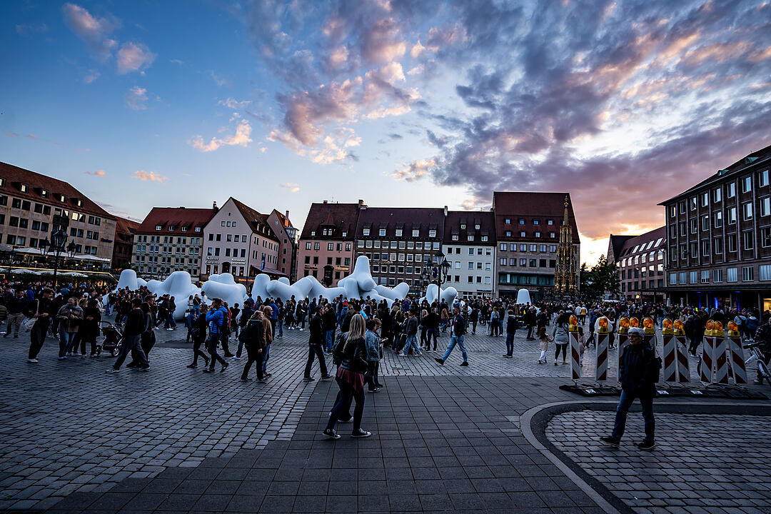 Nürnberg erstrahlte in BLAU.