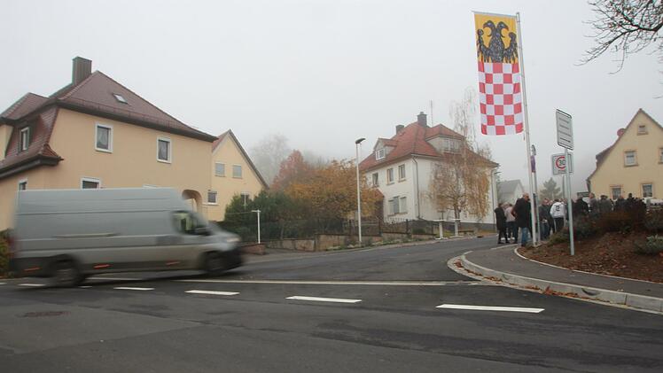 Die Burgstraße in Reiterswiesen ist mittlerweile für den Verkehr freigegeben. Foto: Johannes Schlereth