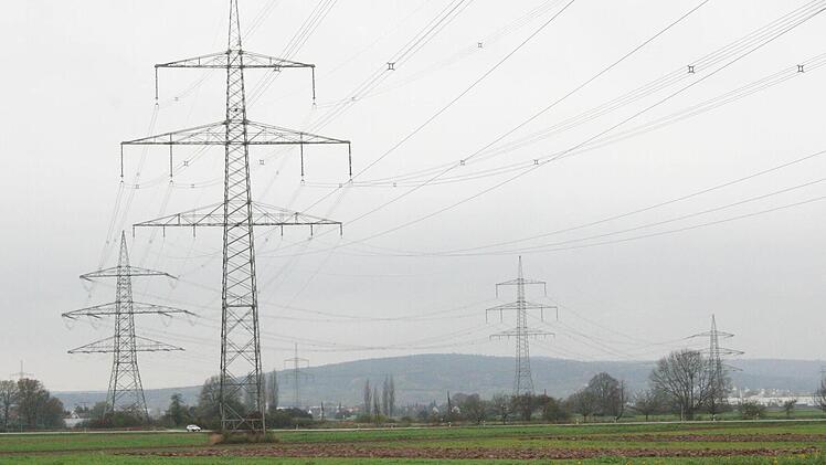 Am Verlauf der bisherigen 380-KV-Leitung, hier zwischen Forchheim und Pinzberg, könnte sich die neue Trasse orientieren.  Foto: Andreas Oswald
