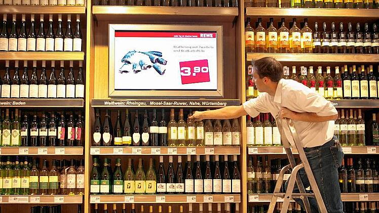 Supermarkt - Weinregal