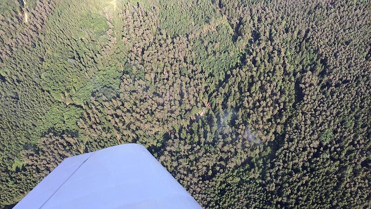 Anfangs war für die Piloten nur schwacher Rauch zu erkennen. Foto: Aero-Club