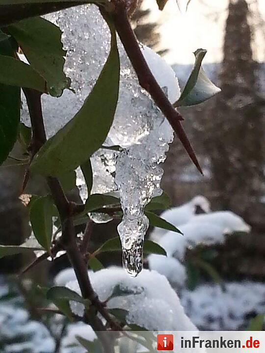 Schnee in Franken