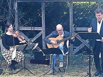 Das Trio beim Konzert in Leutenbach