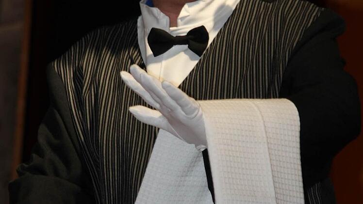 Urkomisch: Wolfgang Baumann aus Kronach als Butler James.
