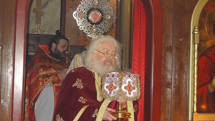 Orthodoxer Gottesdienst in Bischofsheim. Foto: Marion Eckert