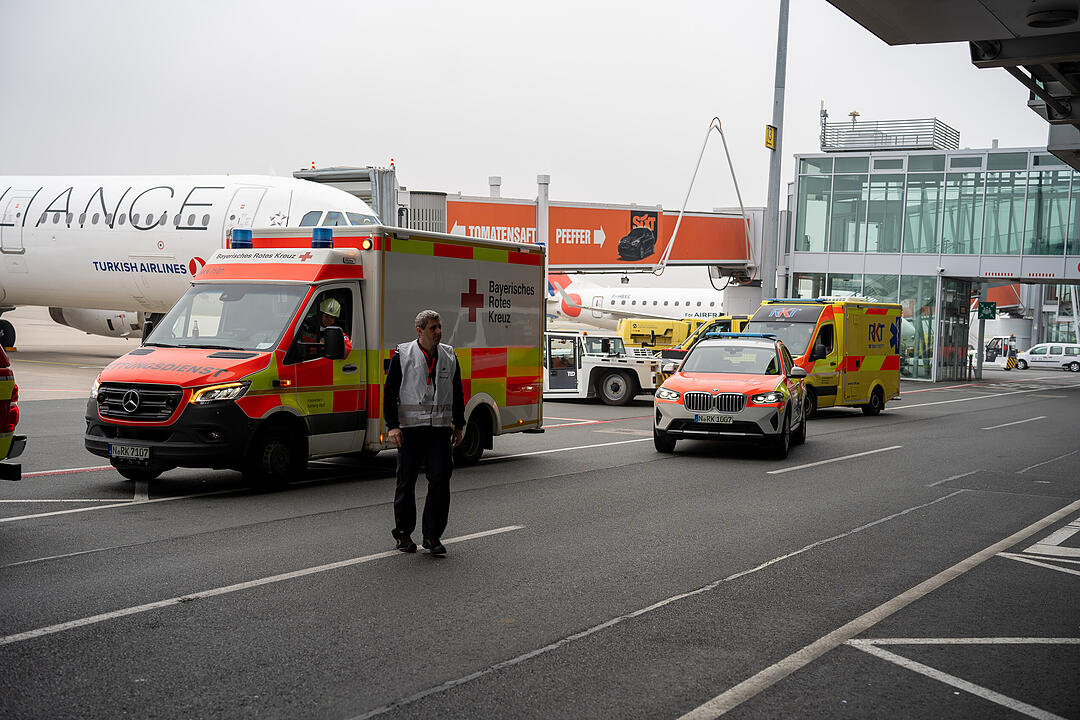 Großübung am Nürnberger Flughafen