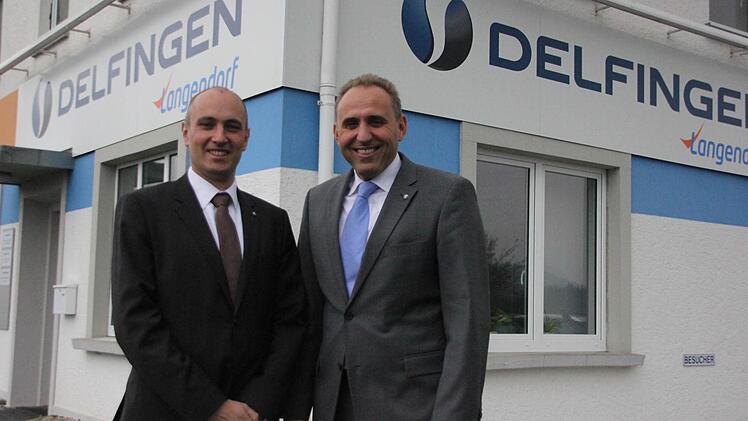 Delfingen-Juniorchef Gérald Streit (links) und Geschäftsführer Matthias Littig  Foto: Friedwald Schedel