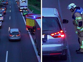 Motorradunfall auf A73 bei Bamberg: Autofahrer nutzt die Rettungsgasse