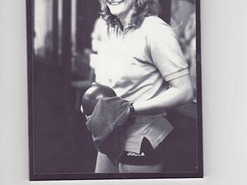 Andrea Wehner schlitterte 1985 ganz knapp bei der Weltmeisterschaft in Frankfurt an Bronze vorbei. Sie war Mitglied der Sportkeglerinnen-Nationalmannschaft. Archiv Wehner