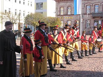 Die Patrioten aus Turnhout standen Spalier. Foto: Hilmar Ruppert