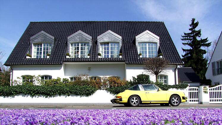 Haus, Villa, Eigenheim, Porsche