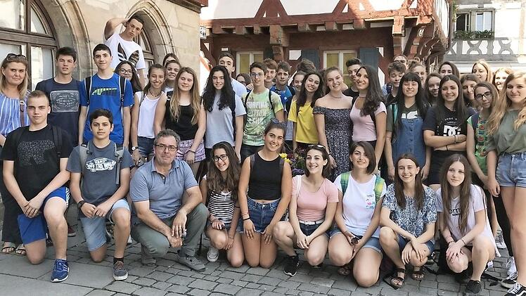 Die italienischen Sch&uuml;ler in Forchheim  Foto: privat