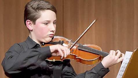 Lukas Heunisch bewies Talent bei einem avantgardistischen Werk.