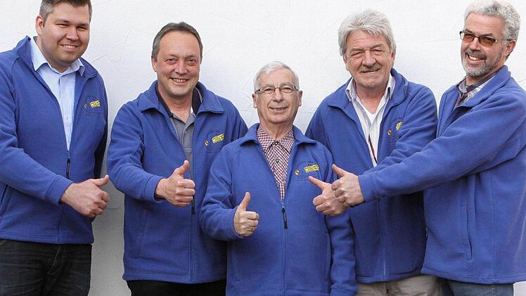 Die fünf neuen Vorstände des Vereins blicken zuversichtlich in die Zukunft: (von links) Michael Worschech, Michael Saam, Peter von Landenberg, Klaus Hartmann und Thomas Dill. Foto: Dill