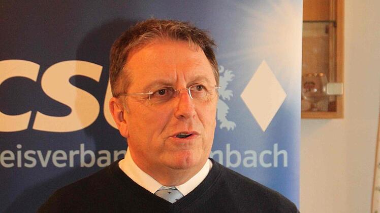 "Wir versuchen, Dienstleister für die Menschen zu sein", sagte CSU-Kreisvorsitzender Henry Schramm. Foto: Alexander Hartmann