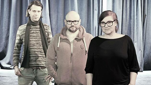 Das jtf-Team der neuen Spielzeit bilden (von links) Steffen Lechner (Büroleitung), Martin Borowski (Künstlerischer Leiter) und Sigrid Wagner (Projektassistenz/Öffentlichkeitsarbeit).