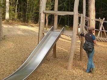 Ein Abenteuerspielplatz, wie es ihn im Baumwipfelpfad Ebrach (Bild) gibt, soll den Kordigast aufwerten. Angedacht ist, dem Spielgelände ein keltisches Flair zu verleihen.  Foto: Michael Stromer