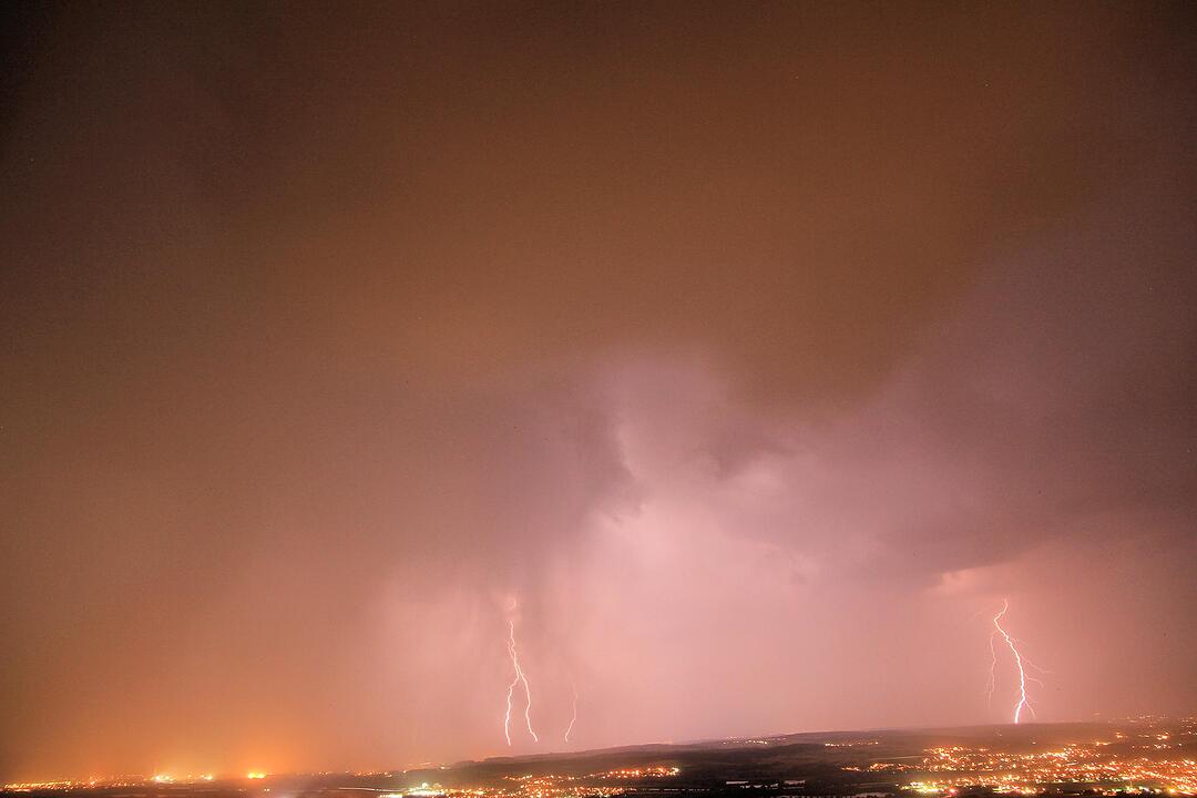 Blitz und Donner über Franken