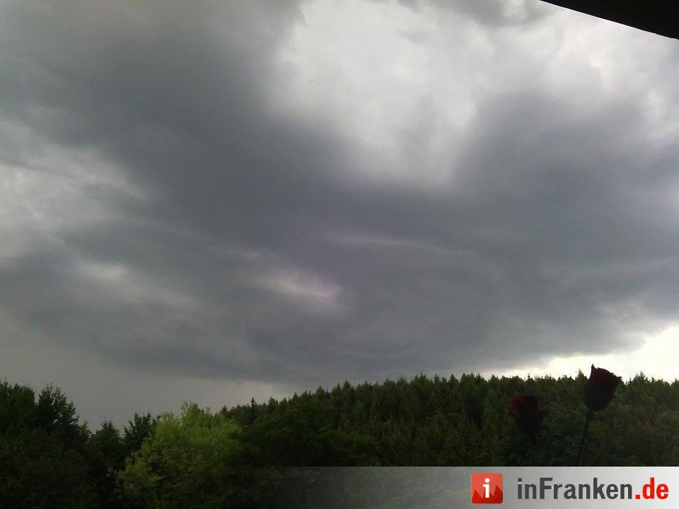 Gewitter in Franken am Mittwoch