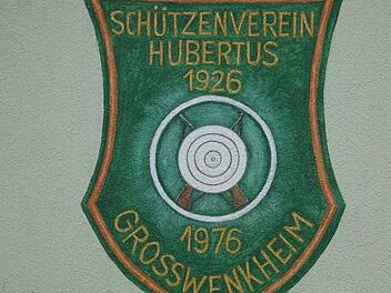Das Emblem des Schützenvereins Hubertus.  Foto: Anton Then