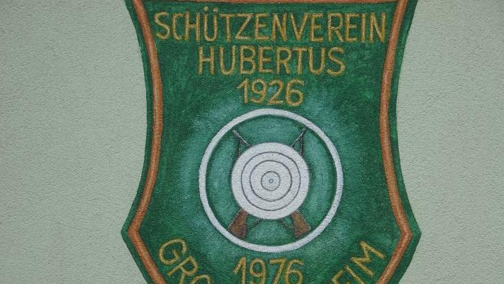 Das Emblem des Schützenvereins Hubertus.  Foto: Anton Then