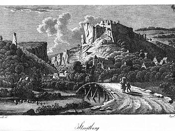 Bild aus dem beschriebenen Buch: die erste Seite mit einer Lithographie  von Streitberg.  Repro: Reinhard Löwisch