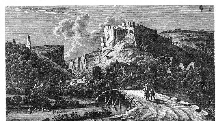 Bild aus dem beschriebenen Buch: die erste Seite mit einer Lithographie  von Streitberg.  Repro: Reinhard Löwisch