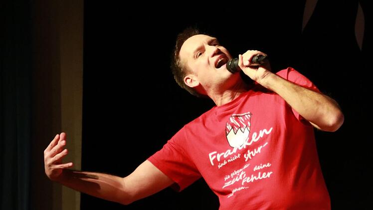 Fränkische Frotzeleien: Jörg Kaiser. Foto: Jürgen Gärtner