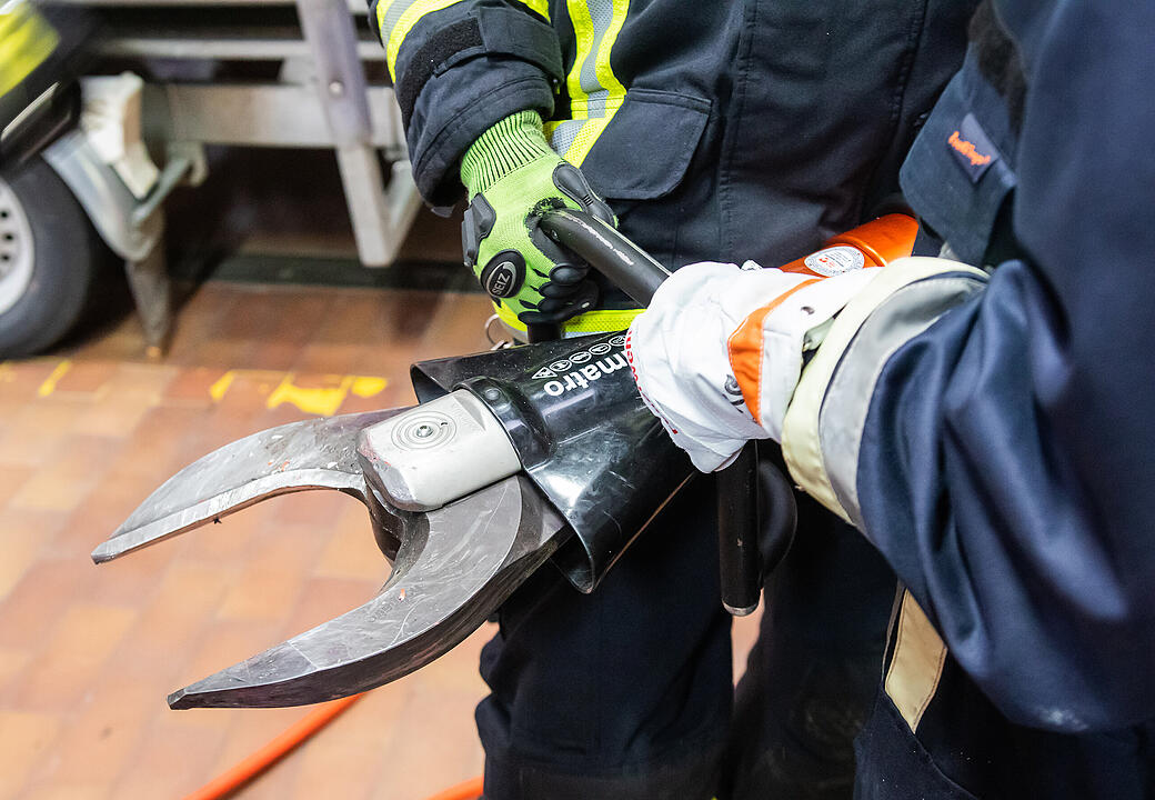 Prinzessinnen bei Feuerwehr