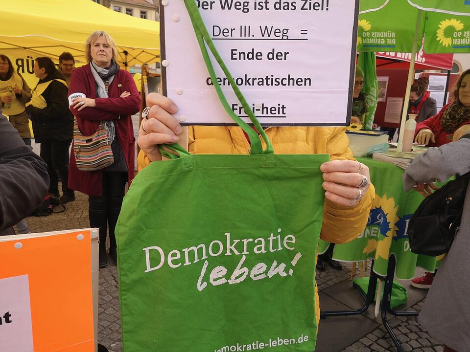 Demonstrationen in Bamberg: III. Weg und Gegendemo