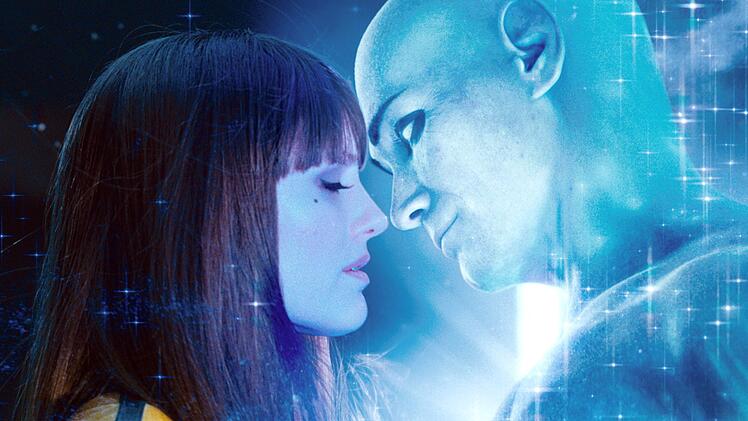 Ihre Liebe h&auml;lt ihn am Leben: The Silk Spectre (Malin Akerman) und Dr. Manhattan (Billy Cudrup).