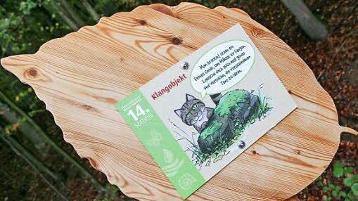 Das Maskottchen Waldemar, die Wildkatze. Sie begleitet Besucher durch den Rundweg. Foto: Harald Rieger