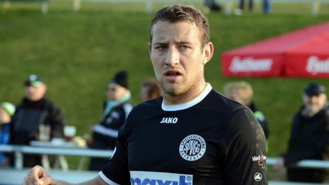 Damals noch bei der SpVgg Bayreuth, heute bei Luxemburg in der Europa League: Dominik Stolz aus Mittelfranken. Foto: Dirk Meier
