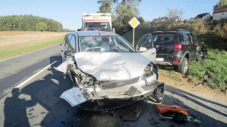 Die Unfallstelle bei Bronn Foto: Polizeiinspektion Pegnitz