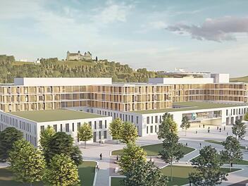 So soll das neue Klinikum auf dem ehemaligen BGS-Gelände in Coburg einmal aussehen.