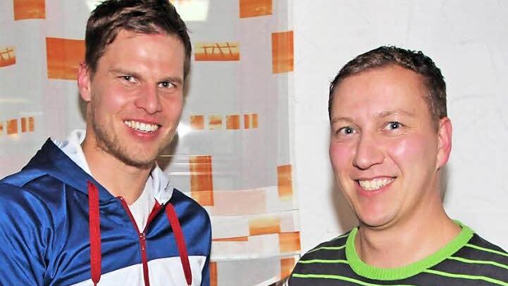 Neuer Chef der Fußballabteilung des TSV Maßbach ist Thomas Schweizer (rechts). Er löst Sebastian Händel ab, der aus beruflichen und familiären Gründen zurücktrat. Fotos: Dieter Britz