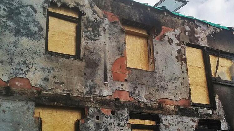 Nach dem Brand ist alles zerstört. Foto: privat