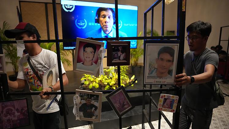 Anh&ouml;rung von Ex-Pr&auml;sident Duterte vor Weltstrafgericht