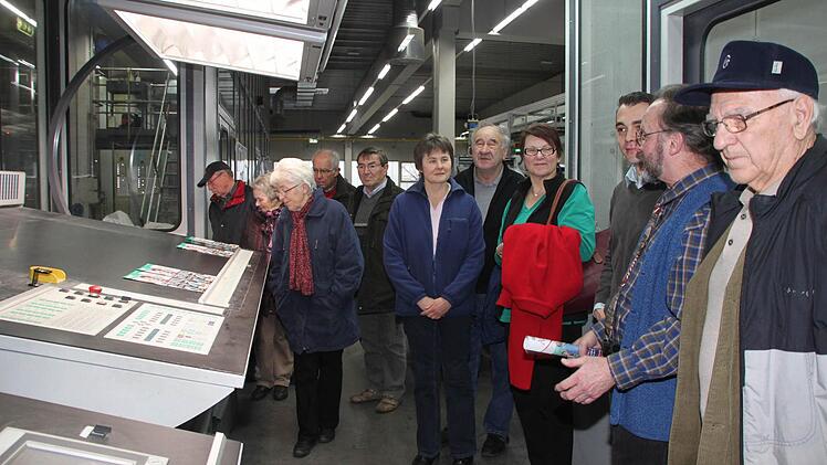 Betriebsführung bei Baumann Druck Foto: Dagmar Besand