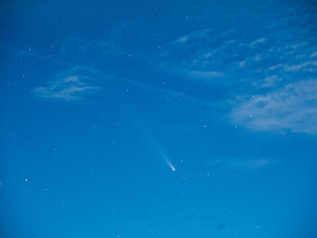 Komet &uuml;ber Bamberg: Bild zeigt spektakul&auml;ren Himmelsk&ouml;rper