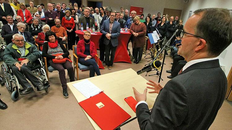 Markus Rinderspacher, der Fraktionsvorsitzende der SPD im bayerischen Landtag, war Ehrengast beim Neujahrsempfang der SPD im Landkreis Bad Kissingen. Foto: Dieter Britz