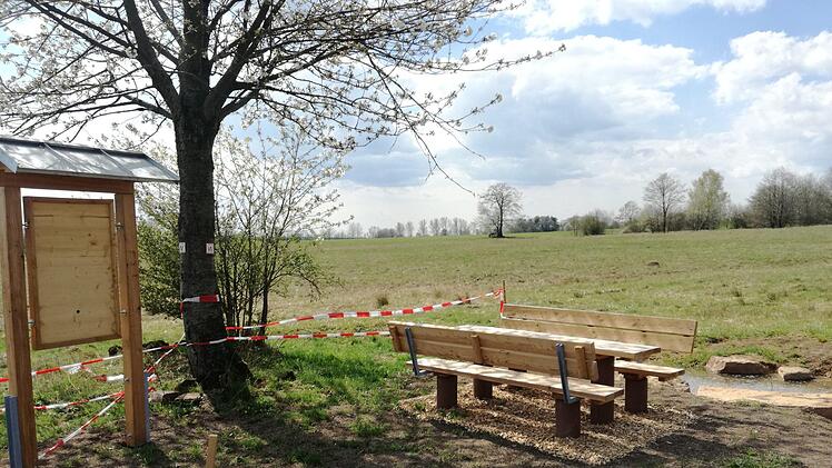 Noch fehlen die Infotafeln am Waldfensterer. Foto: Ellen Mützel