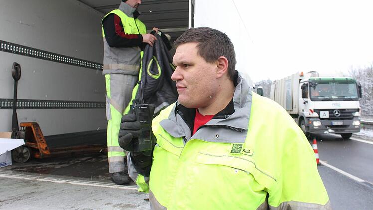 Dominic Bauereiß leitete die Bergungsarbeiten an der Unfallstelle. Foto: Andreas Dorsch