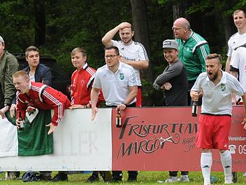 Die Gräfendorfer Fans geben im Spiel gegen Elfershausen alles und dürfen nach Spielende mit der Mannschaft die Meisterschaft feiern. Foto: ssp