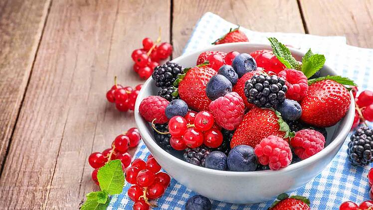 Leckere Beeren aus dem eigenen Garten.