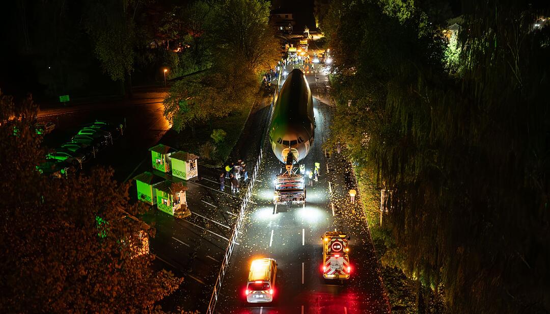 Ankunft Airbus A310 am Serengeti-Park