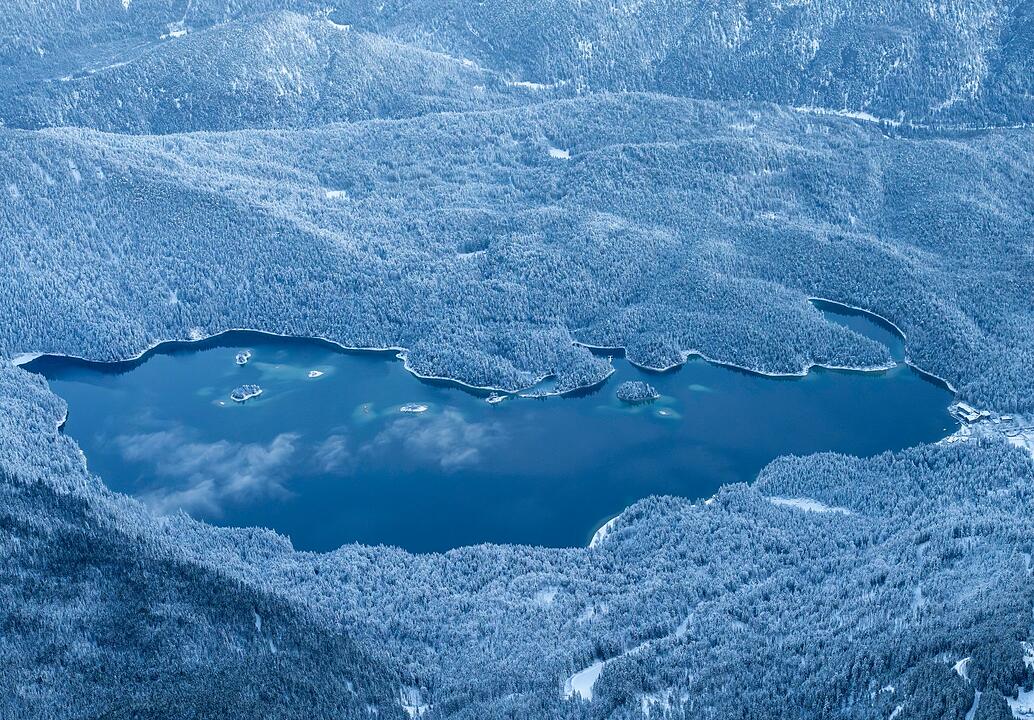 Eibsee im Winter
