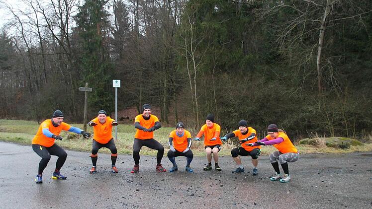 Kniebeugen geh&ouml;ren auch zum Training dazu.